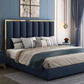 Alysia Gold Strip Bed