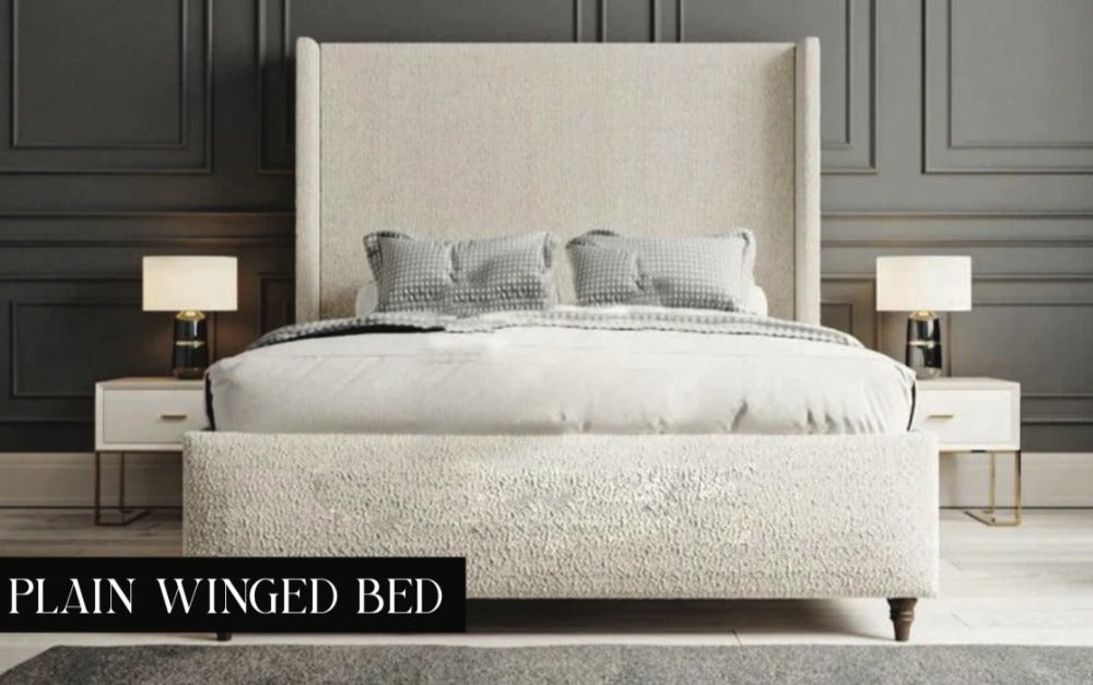 Plain Winged Designer Bed